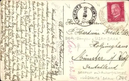 Ak Dampfschiff PD Usambara, DOAL