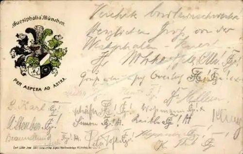 Studentika Ak München, Corps Guestphalia, Wappen