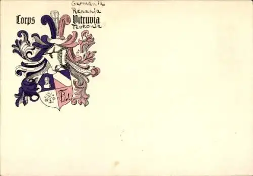 Studentika Ak München, Corps Vitruvia, Wappen eines studentischen Vereins