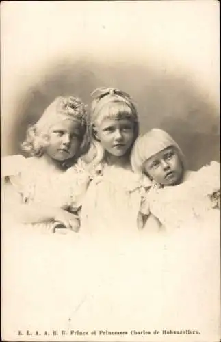 Ak Prinz und Prinzessinnen, Charles de Hohenzollern