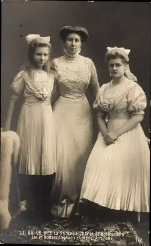 Ak Prinzessin Karl von Hohenzollern, Josephine von Belgien, Prinzessin Stephanie, Marie Antoinette