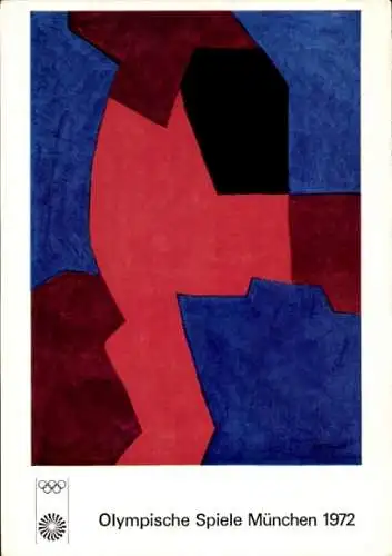 Künstler Ak Poliakoff, Serge, Olympische Spiele München 1972, Olympia Poster
