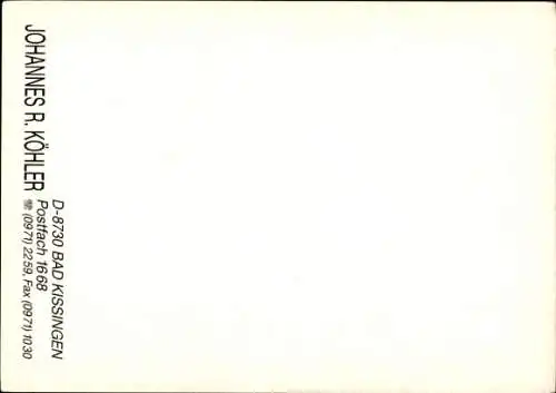 Foto Komponist und Dirigent Johannes R. Köhler, Portrait, Autogramm