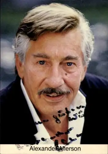 Ak Schauspieler Alexander Allerson, Portrait, Autogramm