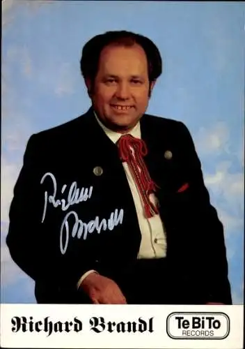 Foto Sänger Richard Brandl, Autogramm