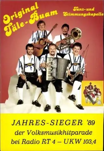 Ak Täle-Buam Tanzkapelle und Stimmungskapelle, Autogramm