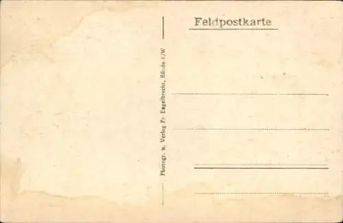 Ak Le Pavé Verdun Lothringen Meuse, Neu hergerichtetes Grab einer dt. Kraftwagen Kolonne, I. WK
