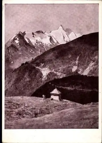 Künstler Ak Frank, H., Der Großglockner, Berg in Österreich