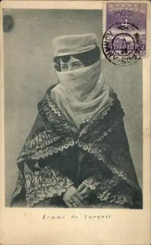 Ak Frau in türkischer Tracht, Portrait