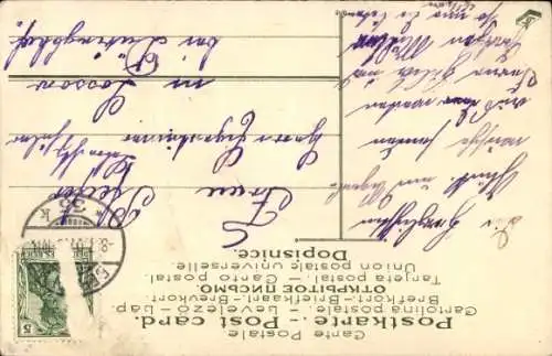 Präge Ak Glückwunsch Geburtstag, Segelboot, Veilchen