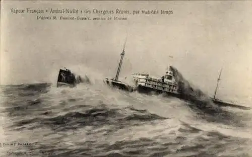 CPA Vapeur Amiral-Nielly, Compagnie des Chargeurs Réunis