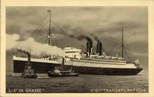 Ak Paquebot SS De Grasse, CGT French Line, Dampfer