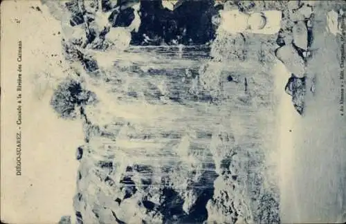 Ak Diego Suarez Antsiranana Madagaskar, Wasserfall, Tropfendes Wasser, Naturszene