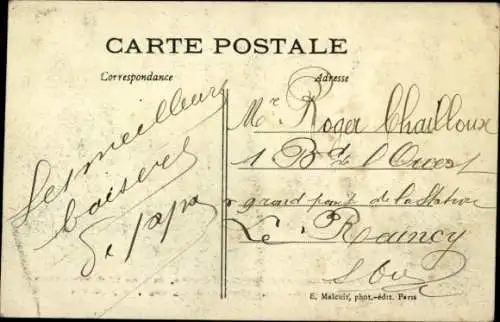 CPA M. Delagrange, Port Aviation, Grande Quinzaine de Paris 1909