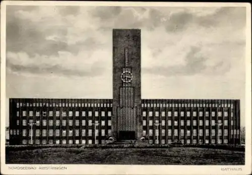 Ak Rüstringen Wilhelmshaven in Niedersachsen, Neues Rathaus