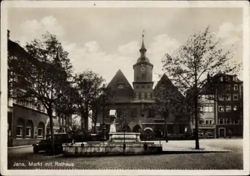 Ak Jena in Thüringen, Markt, Rathaus