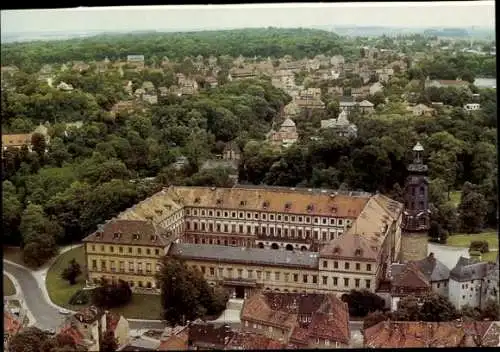 Ak Weimar in Thüringen, Fliegeraufnahme der Interflug, Schloss