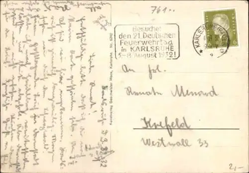 Ak Karlsruhe in Baden, Kaiserstraße, Geschäfte