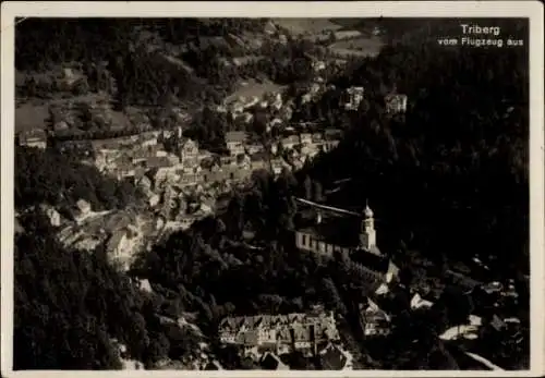 Ak Triberg im Schwarzwald, Fliegeraufnahme