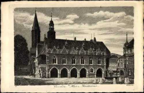 Ak Goslar am Harz, Rathaus