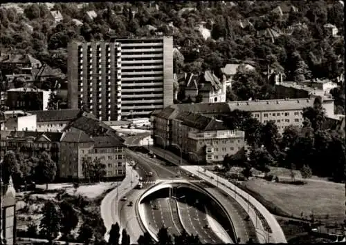 Ak Berlin Wilmersdorf Halensee, Stadtautobahn, Hochhaus