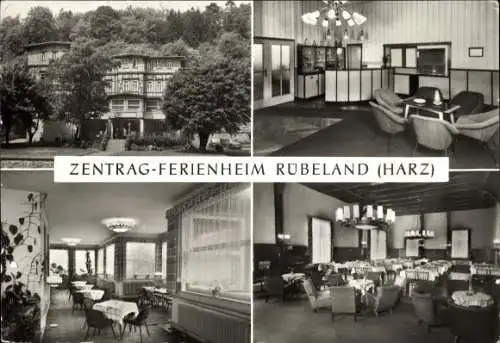 Ak Rübeland Oberharz am Brocken, Zentrag-Ferienheim