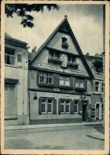 Ak Heidelberg am Neckar, Historisches Studentenlokal Sepp, Gebäude mit Fenster und Holzverzierung