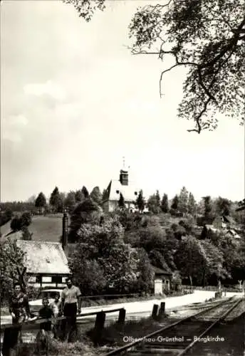 Ak Grünthal Olbernhau im Erzgebirge Sachsen, Bergkirche