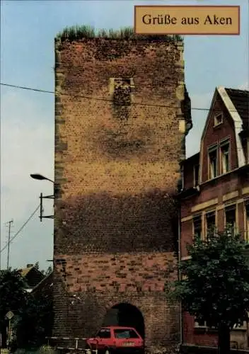 Ak Aken an der Elbe Sachsen Anhalt, Dessauer Turm