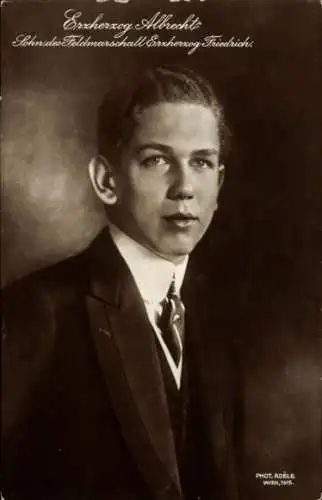 Ak Erzherzog Albrecht von Österreich, Portrait