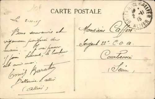 CPA Bellerive-sur-Allier Vichy, vue du rue