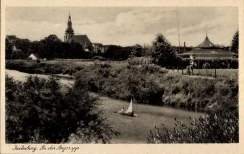 Ak Tschernjachowsk Insterburg Ostpreußen, an der Angerapp, Kirche