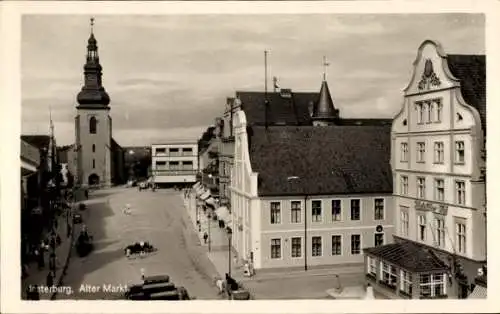Ak Tschernjachowsk Insterburg Ostpreußen, Alter Markt, Hotel