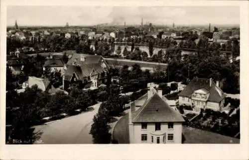 Ak Sowjetsk Tilsit Ostpreußen, Blick auf  Stadtansicht, Gebäude, Landschaft,  Architektur
