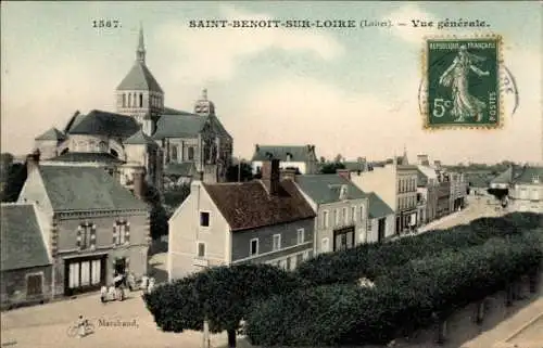 CPA Saint Benoît sur Loire Loiret, vue générale