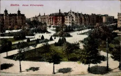 Ak Szczecin Stettin Pommern, Kaiser Wilhelm Platz