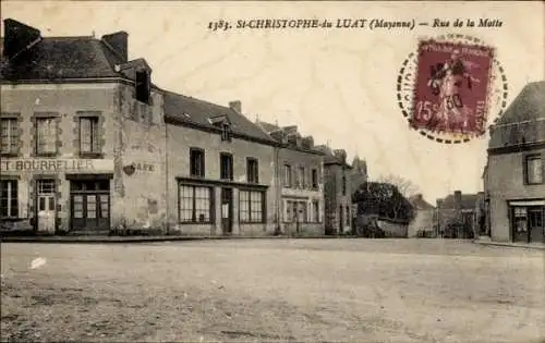 CPA Sainte Christophe du Luat Mayenne, Rue de la Motte