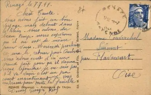 CPA Renazé Mayenne, Usine