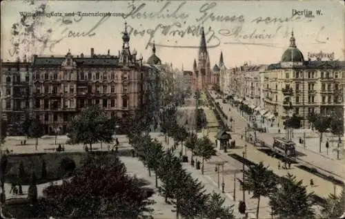 Ak Berlin Schöneberg, Wittenbergplatz, Tauentzienstraße, Kaiser Wilhelm Gedächtniskirche