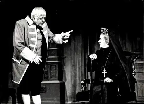 Foto Paul Hörbiger, Alma Seidler, Wölfe und Schafe, 1973