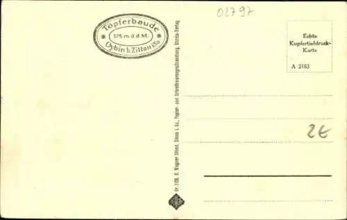 Ak Oybin Zittauer Gebirge, Töpferbaude