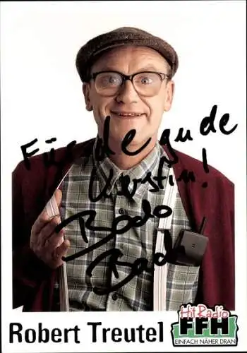Ak Moderator Robert Treutel, Portrait, Autogramm