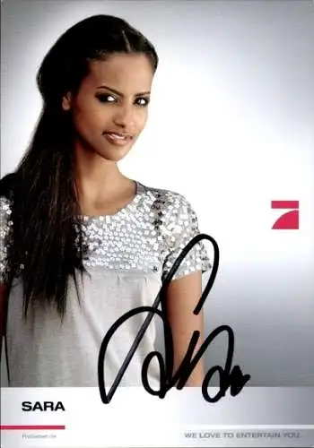 Ak Schauspielerin Sara, Portrait, Autogramm
