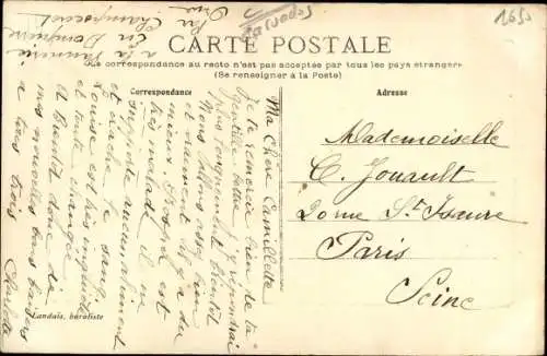 Ak Saint Pierre sur Dives Calvados, Mittois, Château de Bougy