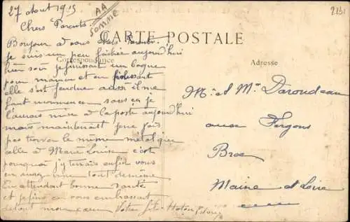 Ak Villers Bretonneux Somme, Le Chateau