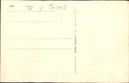 Ak Gdańsk Danzig, Frauengasse, Marienkirche, historische Architektur, Altstadt