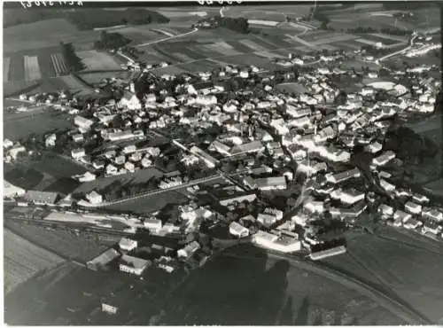 Ak Markt Grafing bei München Oberbayern, Fliegeraufnahme