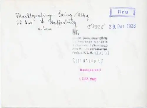 Ak Markt Grafing bei München Oberbayern, Fliegeraufnahme