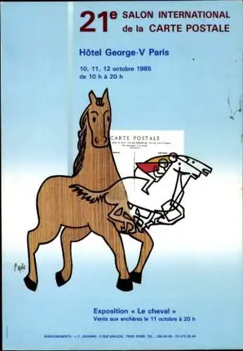 CPA Paris, 21. Salon International de la Carte Postale, Hotel George V