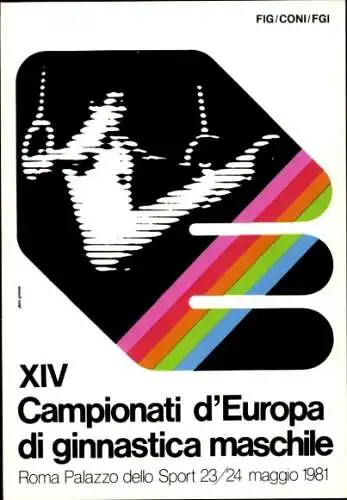 Ak Roma Rom Lazio, XIV Campionati d'Europa di gimnastica maschile, 1981